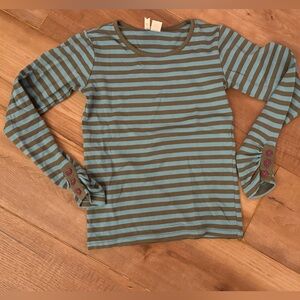 Matilda Jane striped top with purple buttons
Size 10